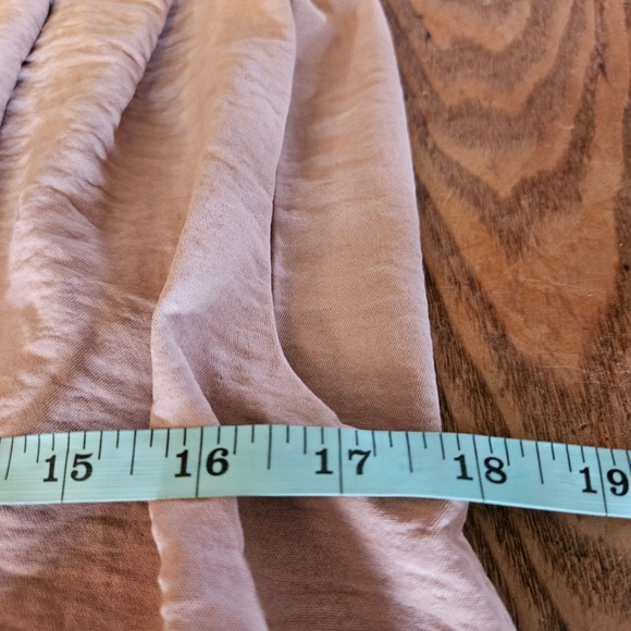 Dakatoo Tan 2 pc Outfit Puff Sleeveless Top Drawstring Waist Wide Leg Pant NWT - Picture 3 of 14